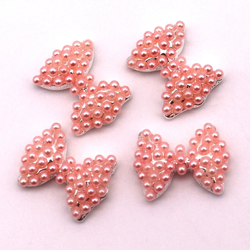 Металлические 3D Галстуки 10 шт./пакет Charm для дизайна ногтей золотистые и