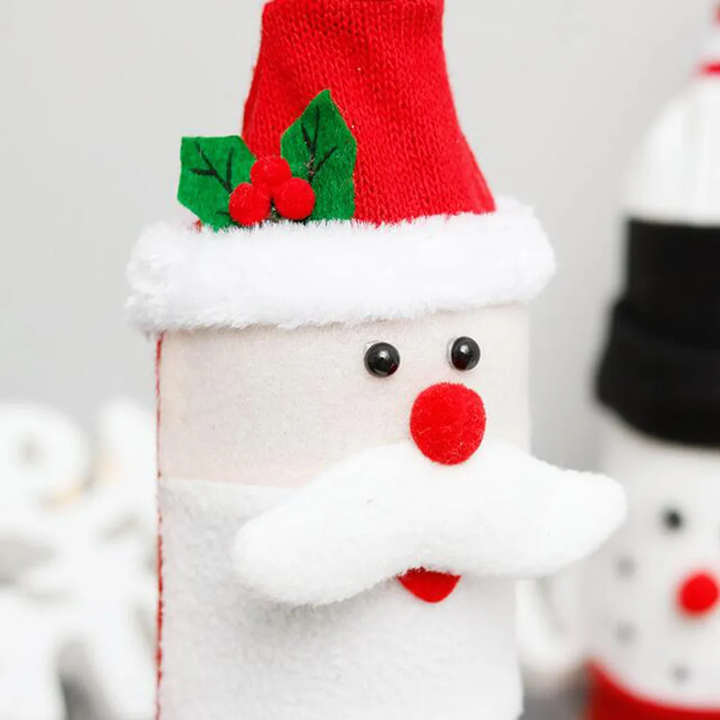 Рождественская вечеринка домашний декор стол Санта Клаус Снеговик деревня