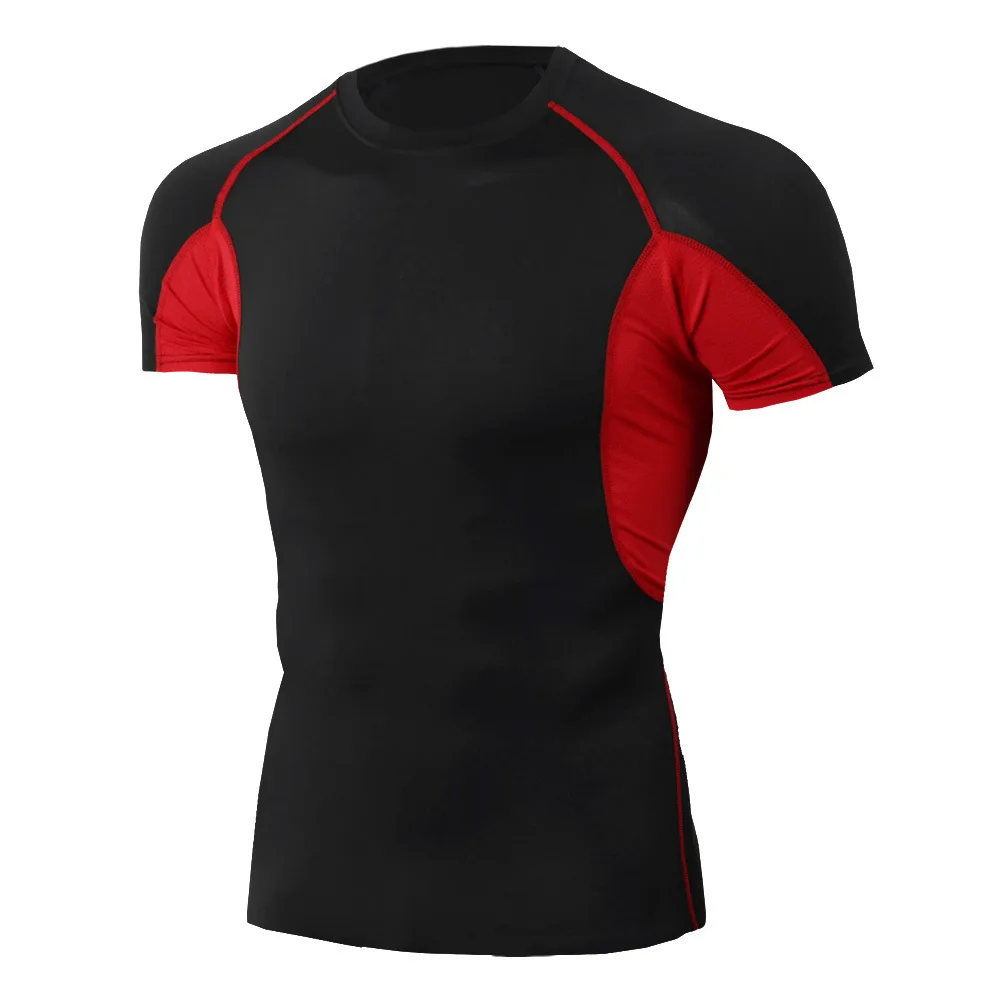 

Compression Top T-shirt Sport Shirt Men Gym Tee Shirt Rashgard Quick Dry Running Shirt Fitness Tight Football Jerseys
