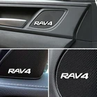10 шт., алюминиевые 3D-наклейки на колонки Toyota RAV4