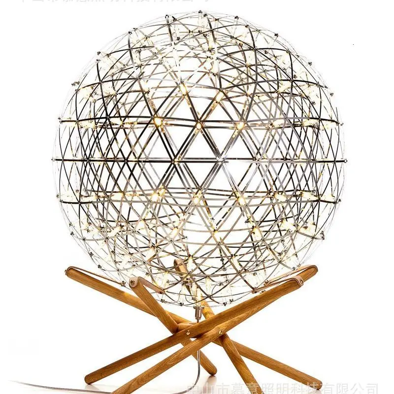 Светящаяся Настольная лампа с шариками современный простой деревянный