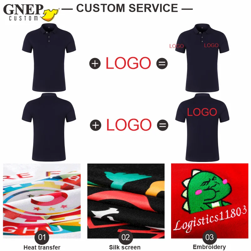 Мужские и женские повседневные поло GNEP Индивидуальный бренд модная рубашка с