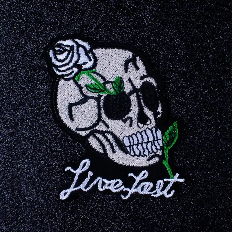 Нашивки с надписью Death Skull на одежде | Дом и сад