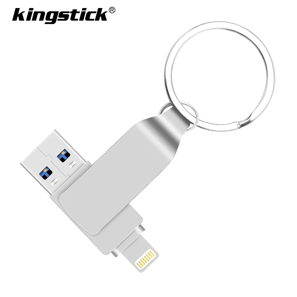 

Metal USB Flash Drive 128gb OTG Pen Drive 32gb 64gb Usb 2.0 Flash Disk for iPhone X/8 Plus/8/7 Plus USB Memory Stick