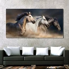 Современный Животные Арт холст Плакаты и принты бег холст с изображением лошадей настенные картины художественные картины с лошадьми домашний декор Куадрос