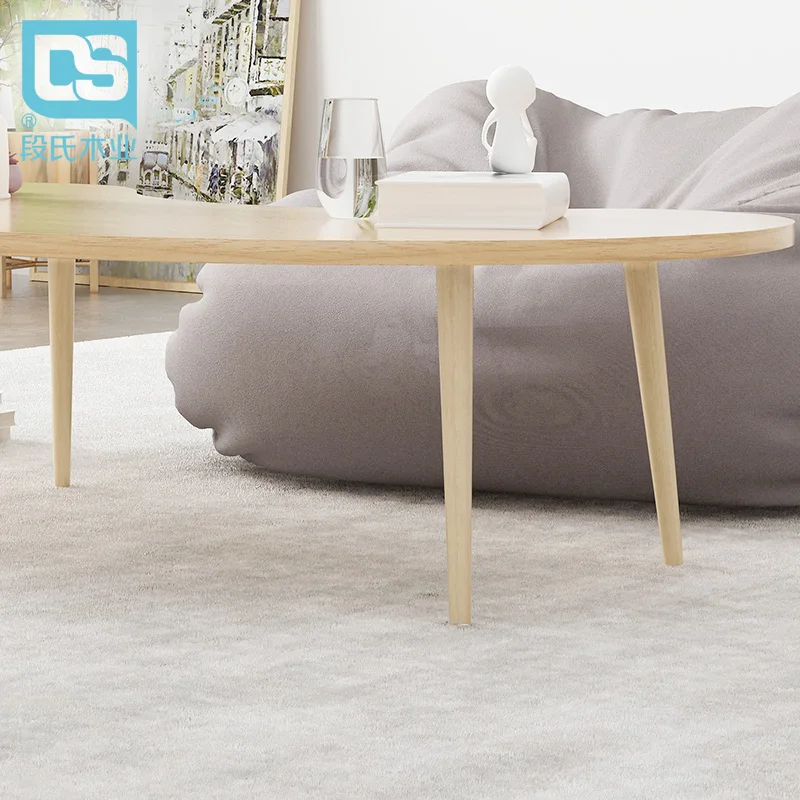 Чайный столик Ins из твердой древесины маленький семейный журнальный с низким