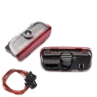2X светодиодные фонари для Passat B6 B7 B8 CC T-ROC Golf 5 6 7 Sharan 7N Touran Tiguan R Line проектор дверной лампы автомобиля эмблема аксессуары