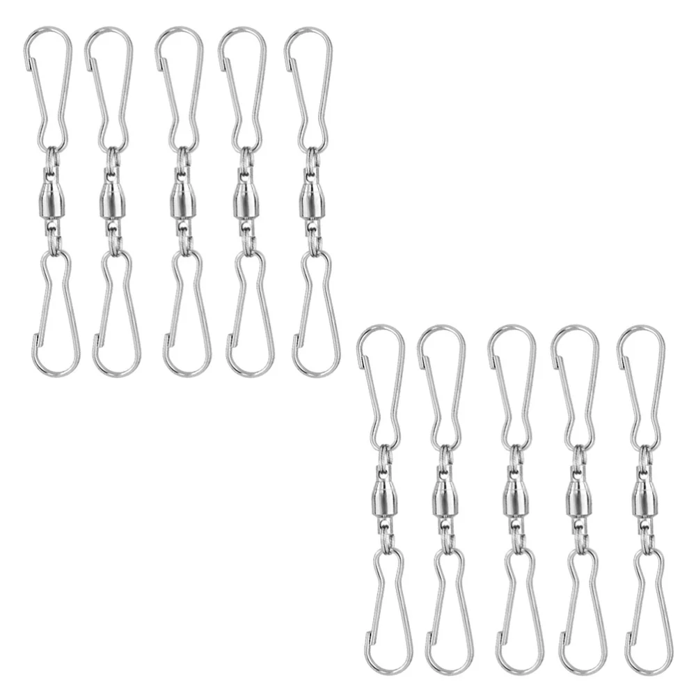 

20Pcs Swivel Dual Clips Practical Wind Hangers Durable Hanging Hooks