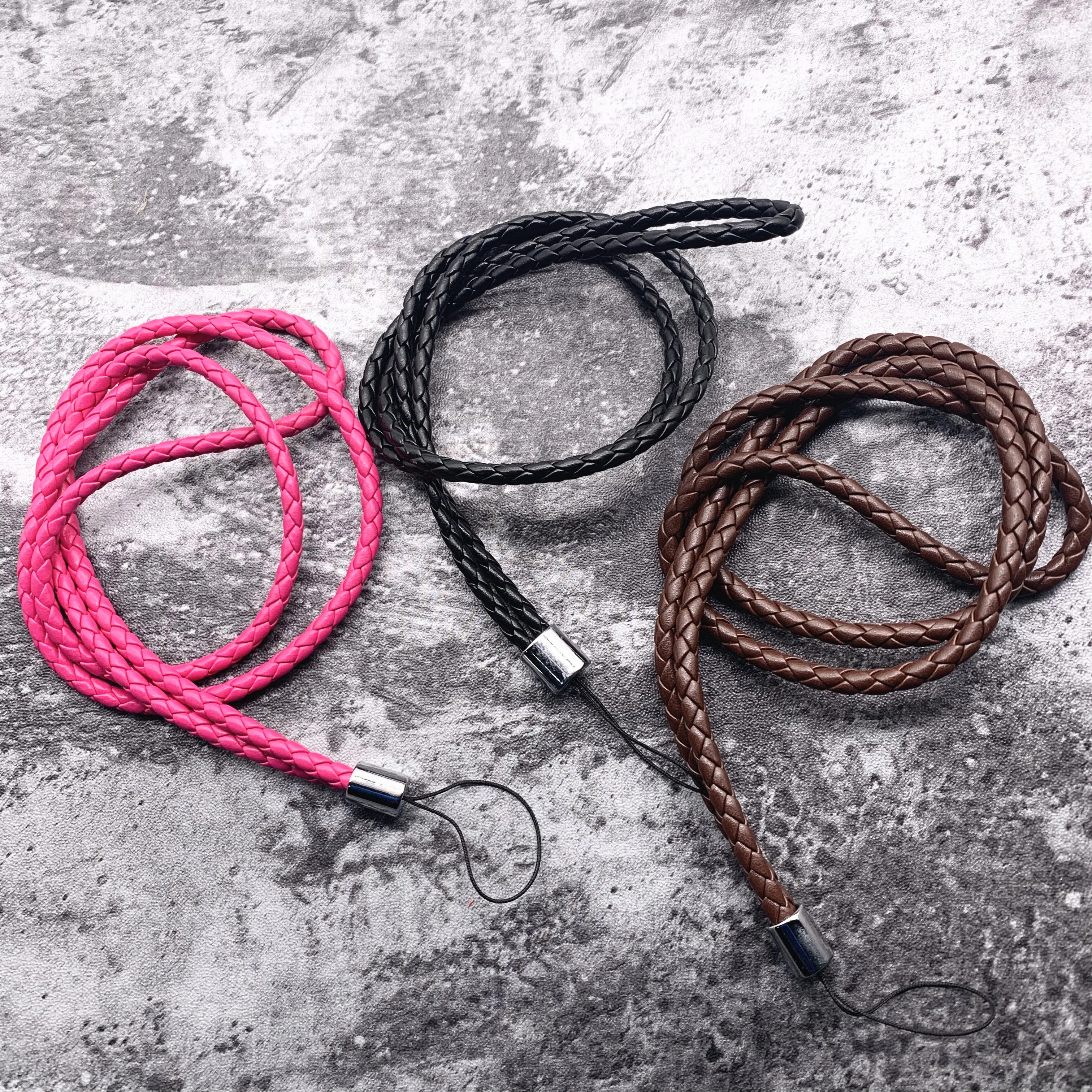 Шнурок из ПУ кожи для телефона iPhone Samsung Xiaomi камера USB флэш накопители КЛЮЧИ ID карта