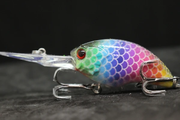 HC733X424 wLure 11g 8.5cm Deep Water Real Skin Painting Tight Floating Crankbait Cutting Blade Treble Hooks Fishing Lures HC733 - Цвет: HC733X424