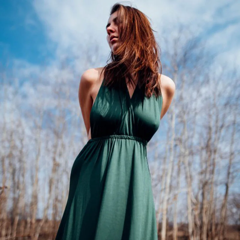 

Длинное платье женское бохо