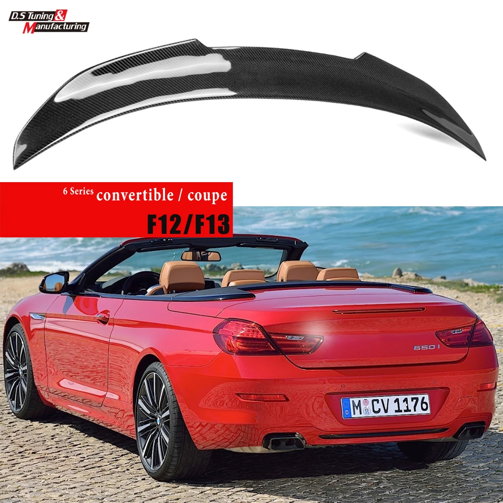 

3*3 3K Twill Carbon Fiber Rear Spoiler Car Wing for BMW 6 Series 2-Door 640i 650i Coupe Convertible F13 F12 2011 - 2018