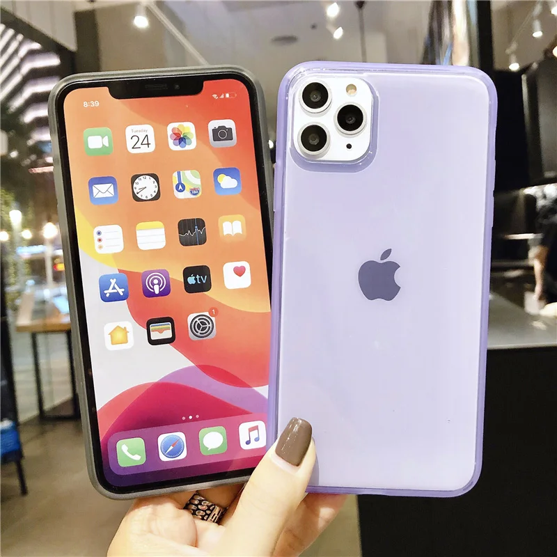 Чехол для телефона N1986N прозрачный карамельного цвета iPhone 11 Pro X XS Max 6 6S 7 8 Plus