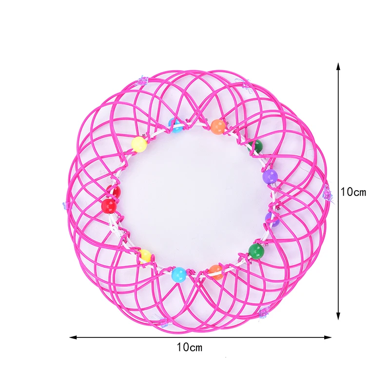 

Magic Flow Iron Wire Ring 3D Toy Multiple Changes Mandala Flower Basket Toys