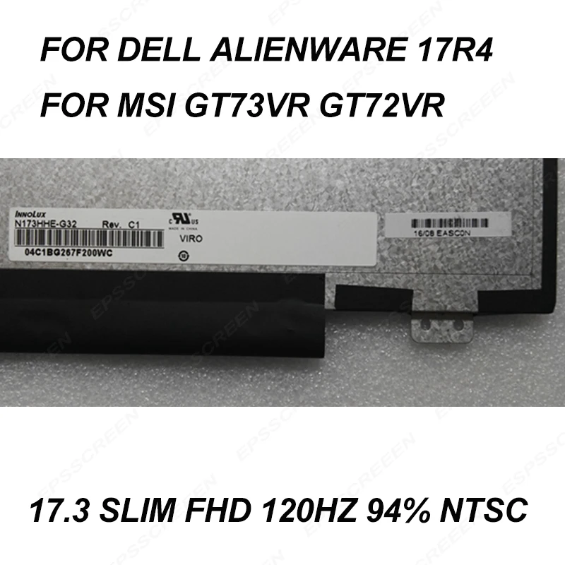 Новинка 17 3 для dell Alienware 17R4 MSI GT73VR GT72VR e спортивный ноутбук ЖК экран матрица панель