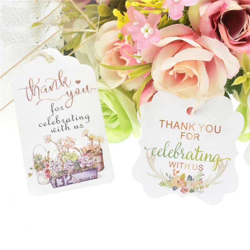 Бирки для подарков на свадьбу сделай сам 25 шт.|Сувениры вечеринок| |