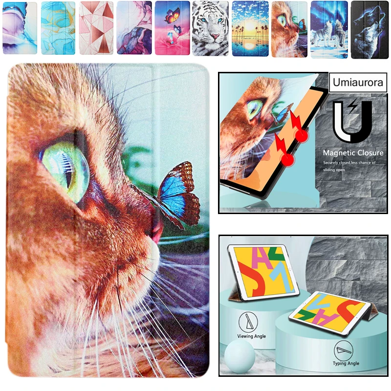 

Чехол для Samsung Galaxy Tab A7 S6 Lite 10,4 SM T505 T225, складной, с подставкой, для Tab S7 FE Plus 12,4, T735, T975, T875