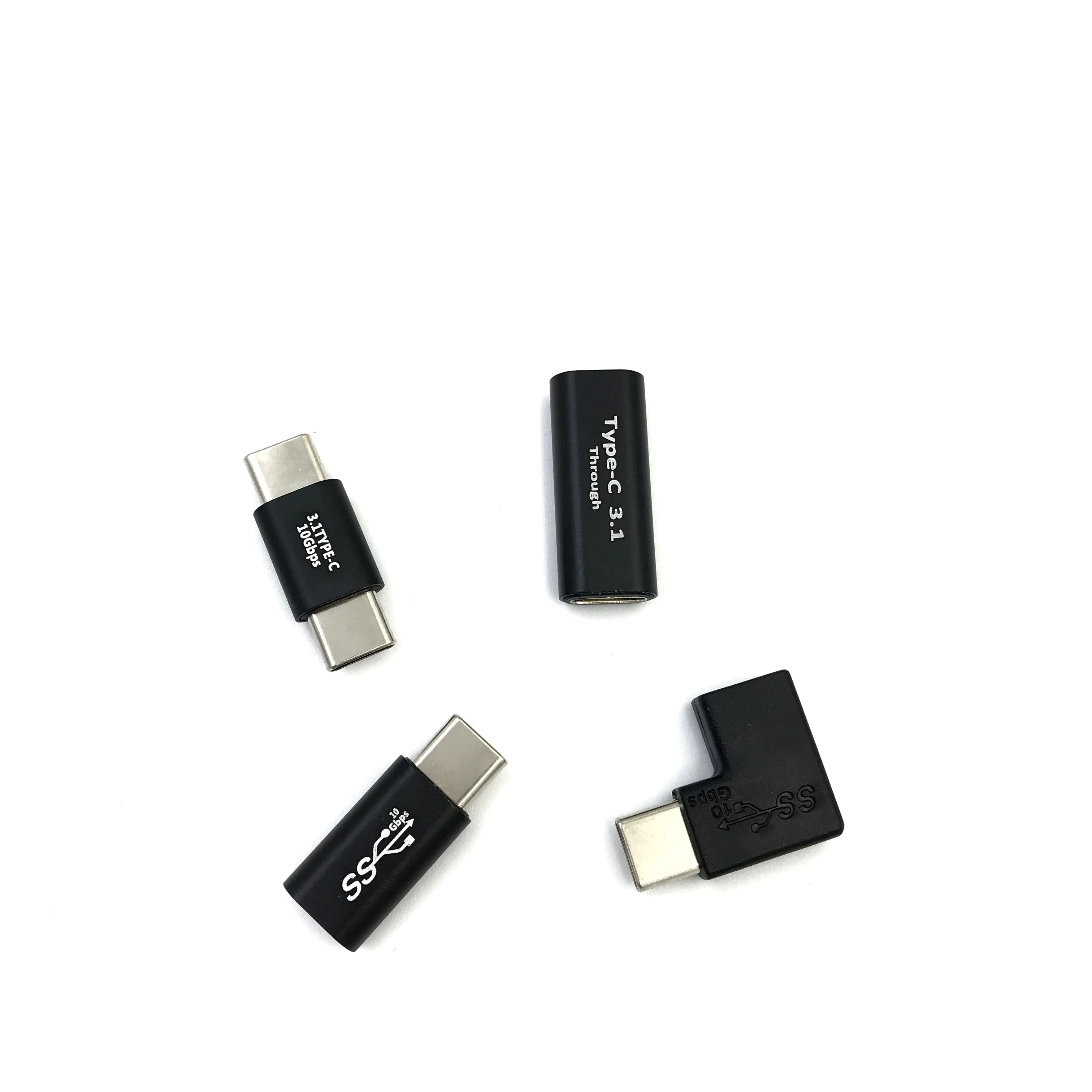 

1pcs 90 Degree Right Angle USB 3.1 Type C Male To Female USBC female to female male to male Converter Adapter