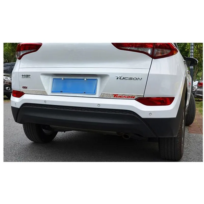 Автомобильная Задняя Крышка багажника из нержавеющей стали Накладка/задняя