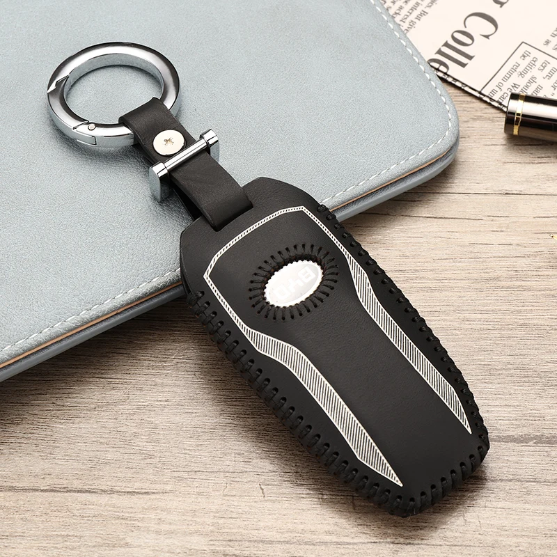 

LUCKEASY For BYD Tang DM 2018 Car Key bag case wallet holder key cover