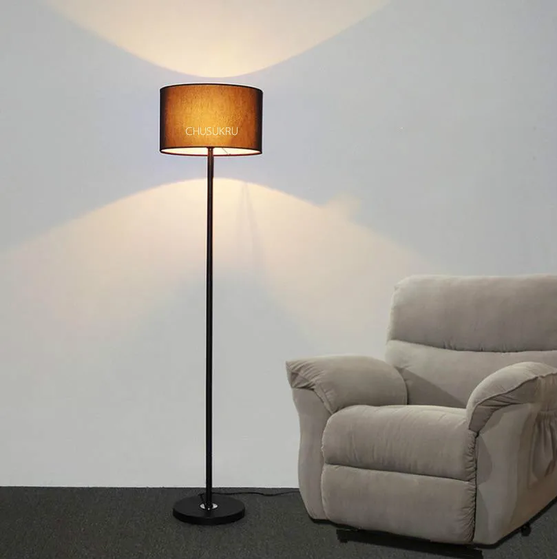 Тканевая Напольная Лампа для гостиной простая современная прикроватная лампа