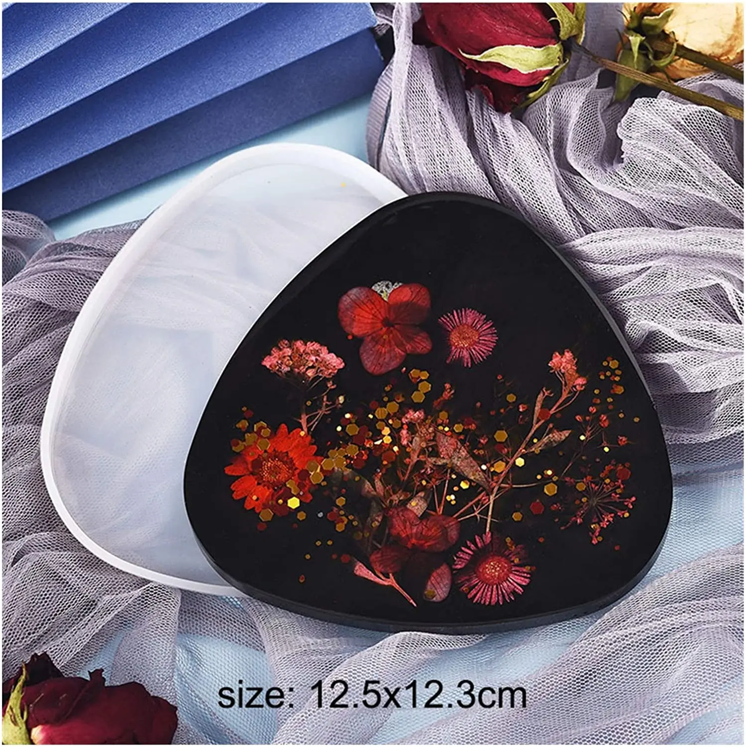 1pcs Epoxi Resin Coaster Molds Geometric Square Round Triangle Hexagon Octagon Silicone Casting Mold for Making DIY Coaster