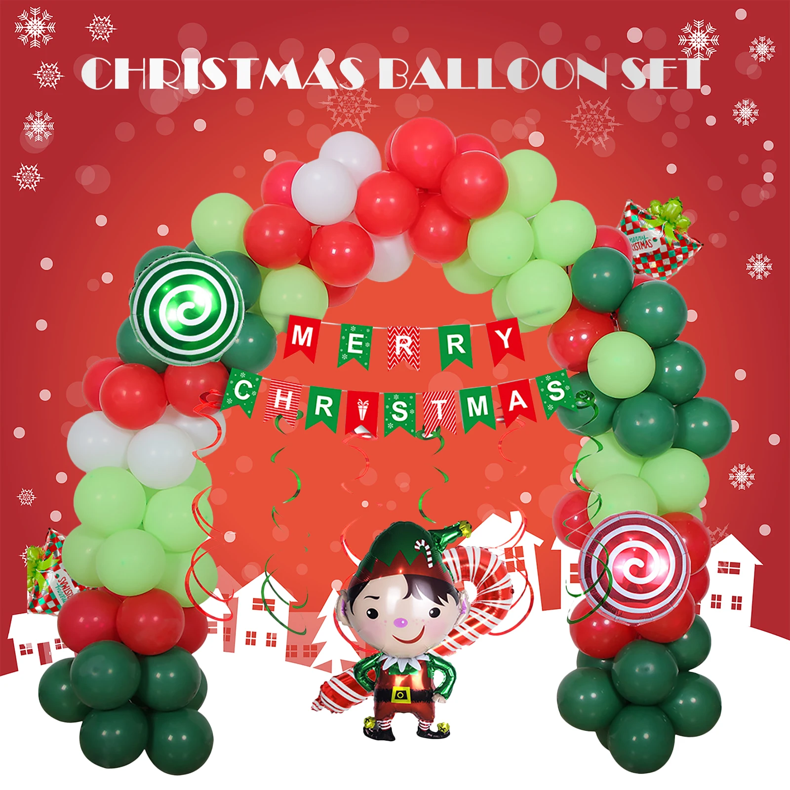 

Christmas Latex Balloons Leakproof & Durable Confetti Balloons for Party Different Type&Color Ballons for Christmas Decoration
