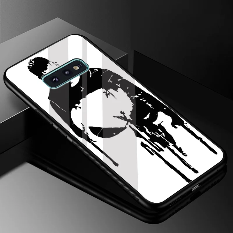 Каратель Frank закаленное Стекло Чехол Зеркало для samsung Galaxy A10 A20 A30 A40 A50 A60 A70 S7 край S8