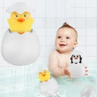 Детская игрушка для купания, Детский милый разбрызгиватель в виде яйца с распылителем воды для ванной, поливальная игрушка для купания в воде для детей