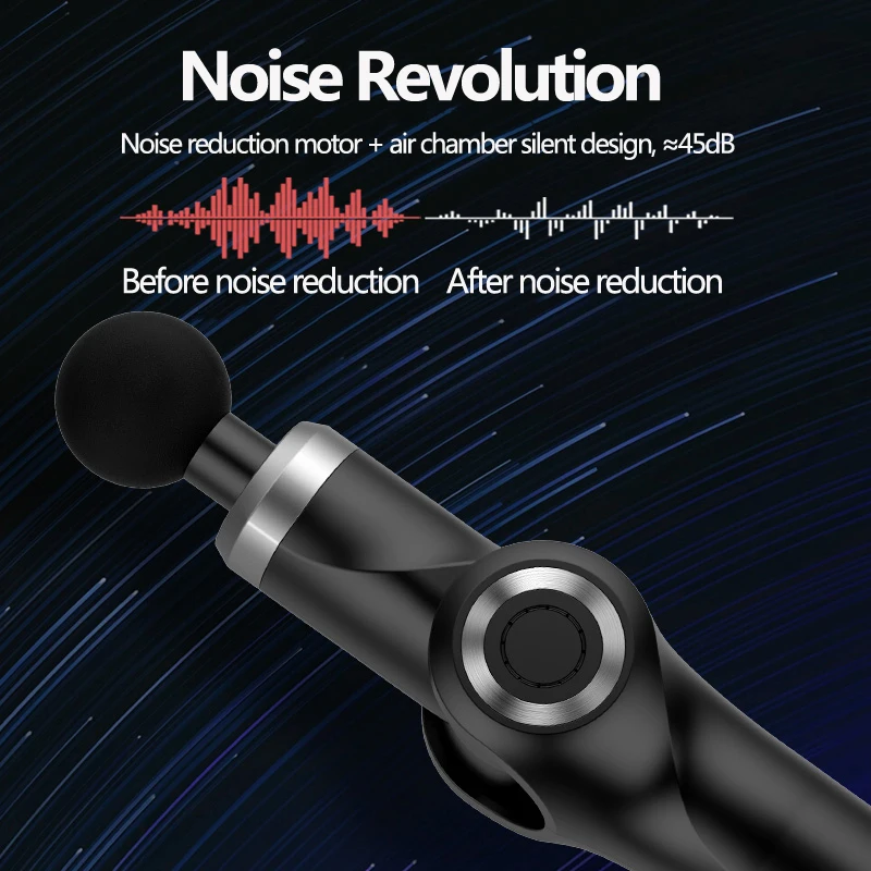 Electric Massage Gun Professional Muscle Massager Pain Relief Body Relaxation Fascial Gun Big Power Vibration Fitness equipment