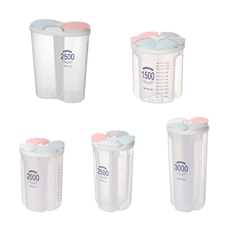 

Kitchen Organizer Storage Box Food Grain Storage Tank Moisture-Proof Sealed Cans Transparent Organizers For Sugar Dropship New