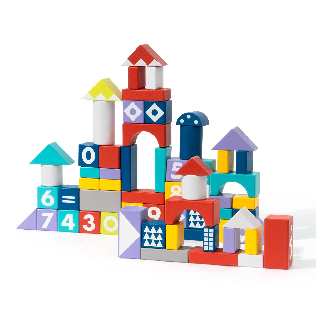 

Robotime Robud 100pcs Diy Wooden Building Block Early Childhood Educational Toys For Children Kids JM101