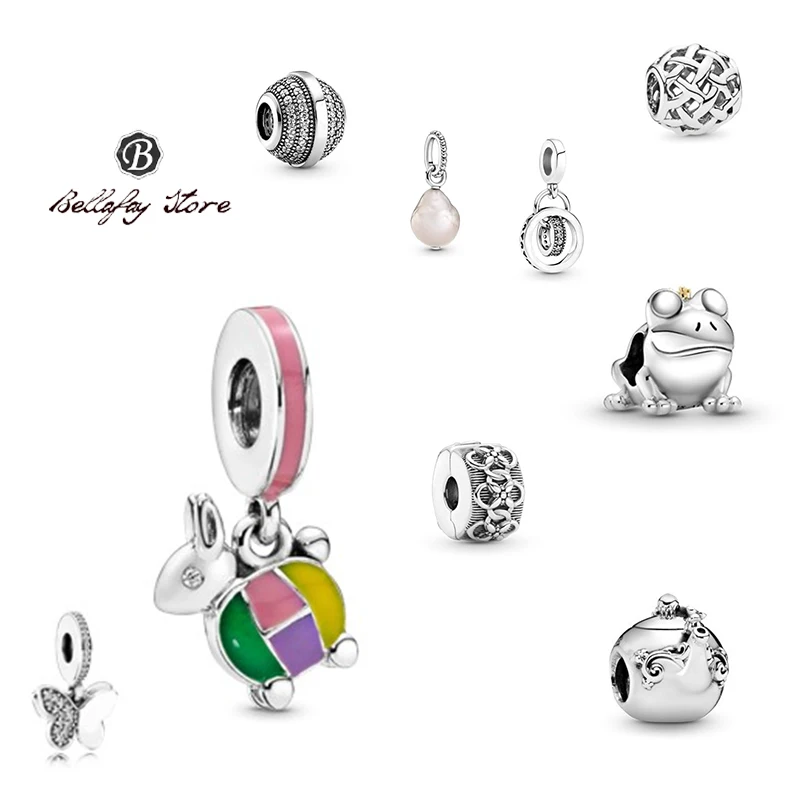 

Женский кулон в виде кролика и лягушки, из серебра 925 пробы