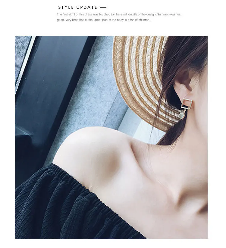 Женские квадратные серьги-гвоздики REETI элегантные свадебные украшения из