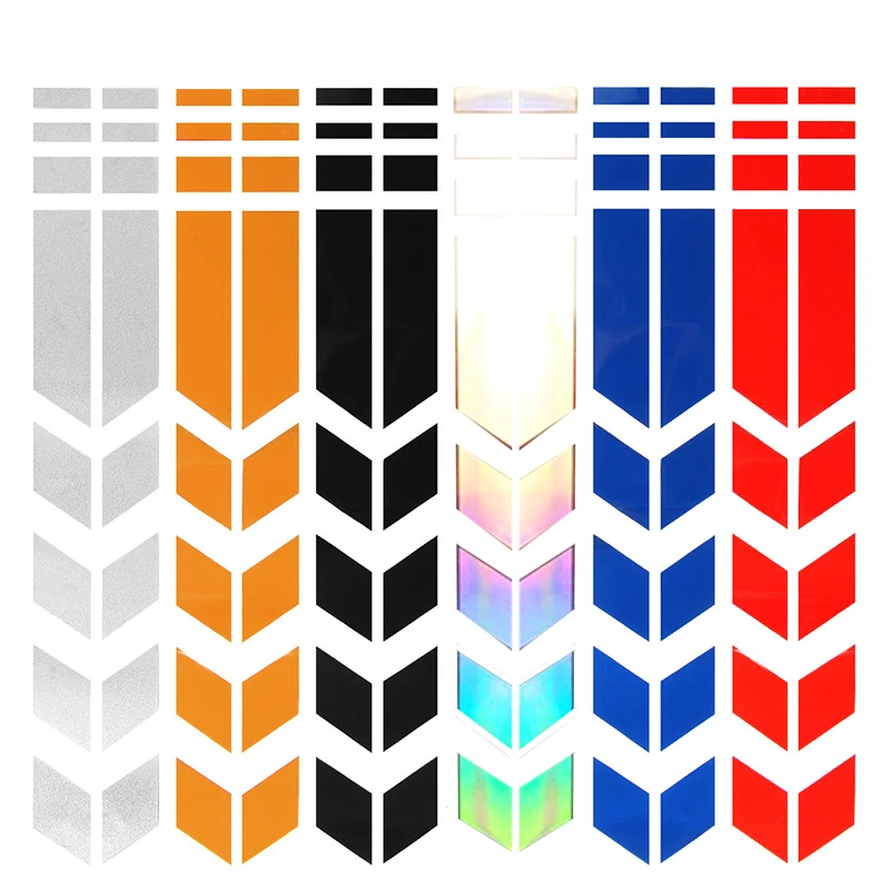 

Светоотражающие стикеры для мотоциклов колесо на крыло аксессуары для украшения мотоцикла Водонепроницаемая предупреждающая лента со стр...