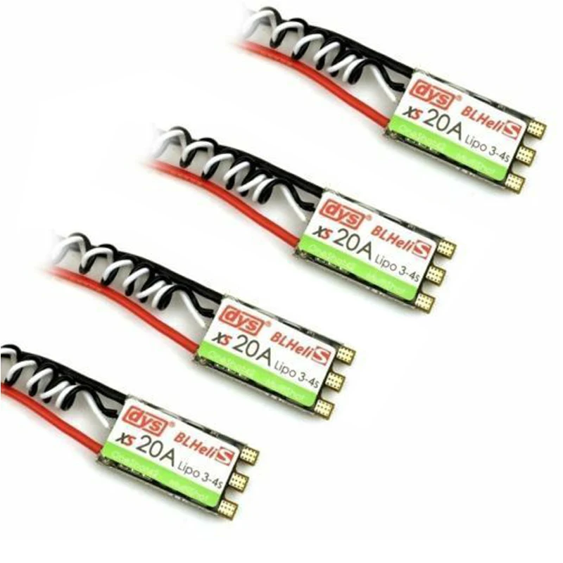 4 x DYS XS20A Mini 20A BLHeli ESC OPTO 3-4s для mini 250 Quad Multi-Rotor | Игрушки и хобби
