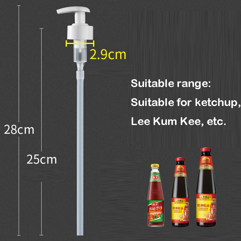 Вакуумный насос пластиковый для устричного соуса сироп бутылка форсунка