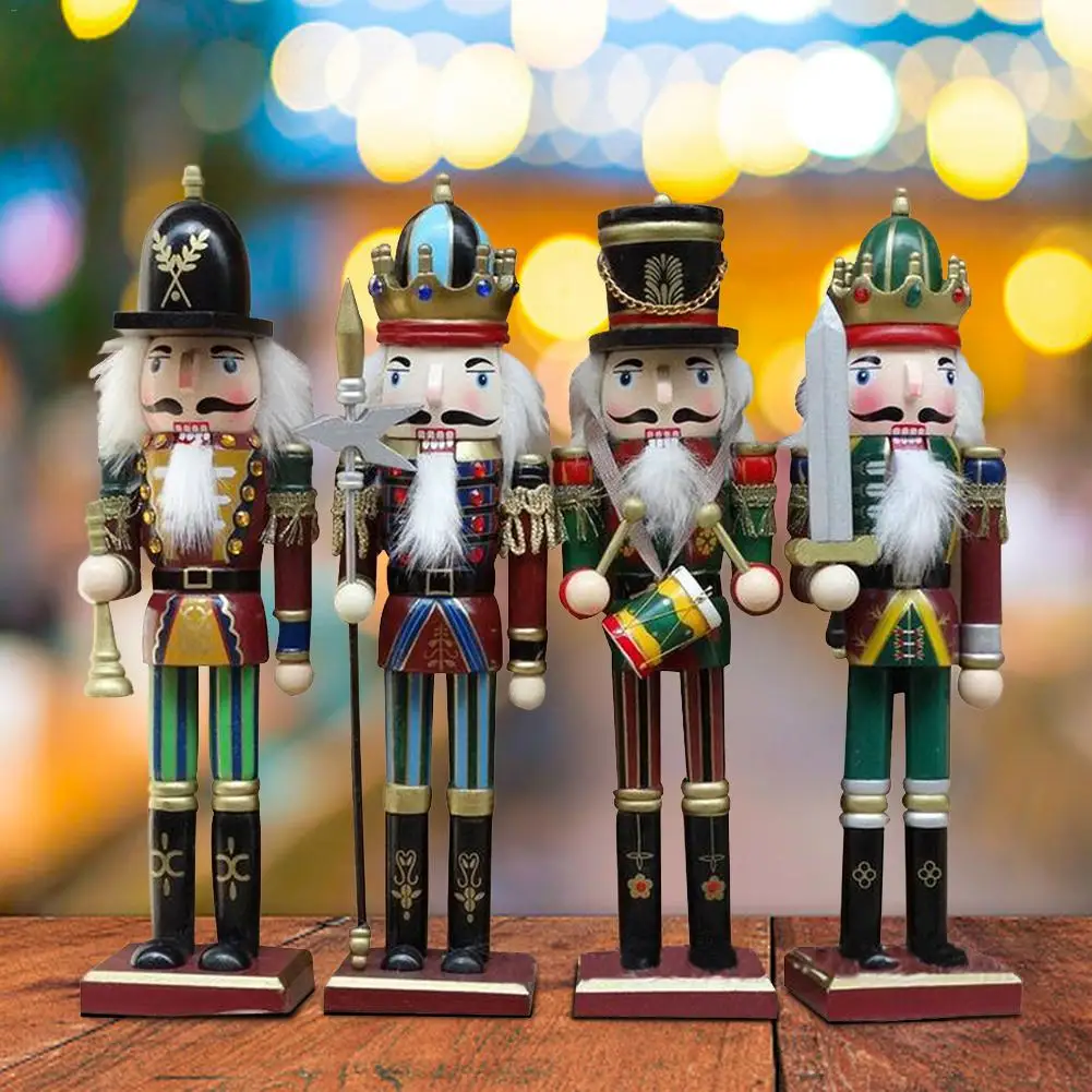 Новогодние и рождественские украшения для дома деревянный гайковёр 30 см