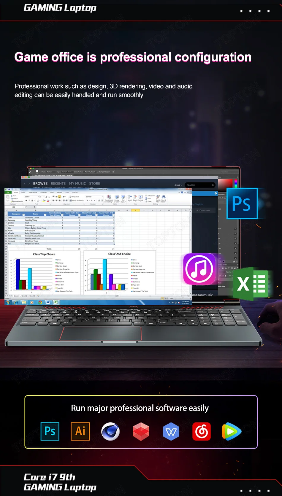 16 1 дюймовый игровой ноутбук Intel Core i9-9880H i9-8950HK i7-9750H GTX 1650 4G Мини ПК Windows 10/11 64GB 2 ТБ SSD