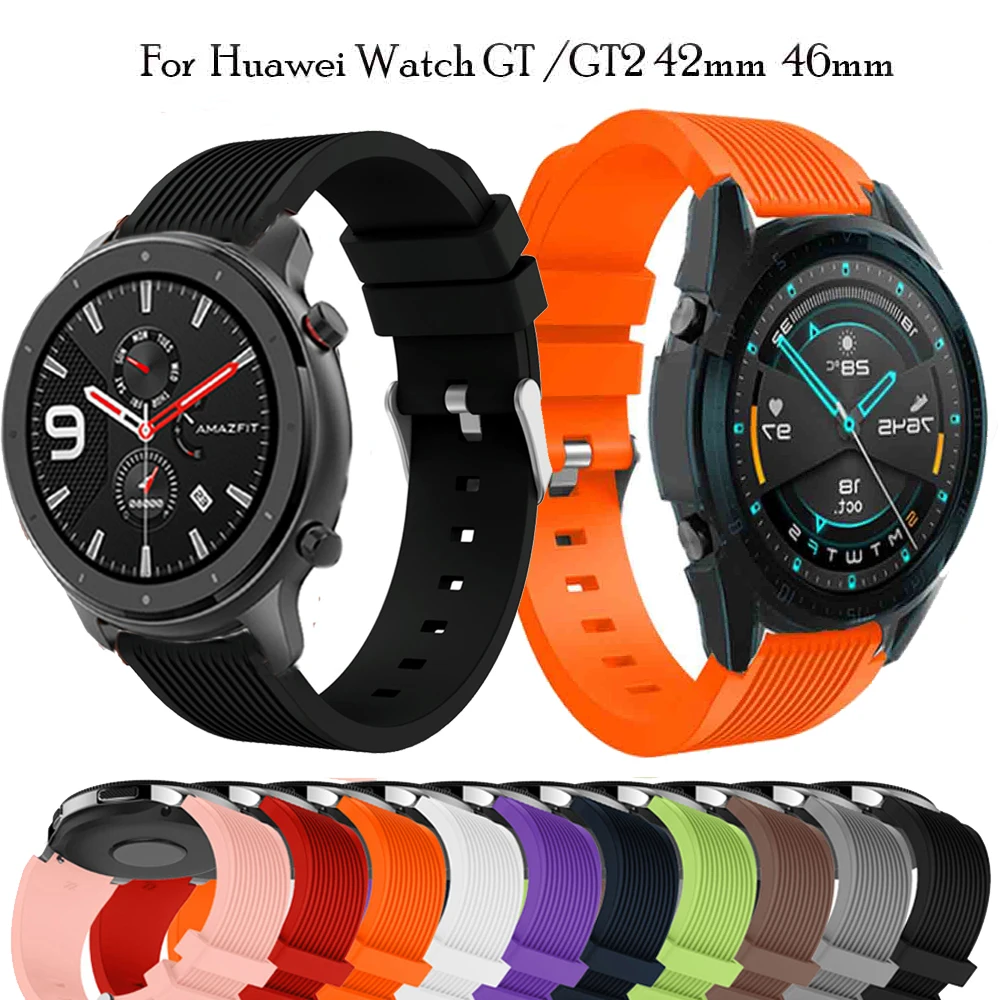 Ремешок для Galaxy watch 46 мм 42 active 2 Samsung gear S3 Frontier браслет huawei GT amazfit bip 47 44 40 20 22