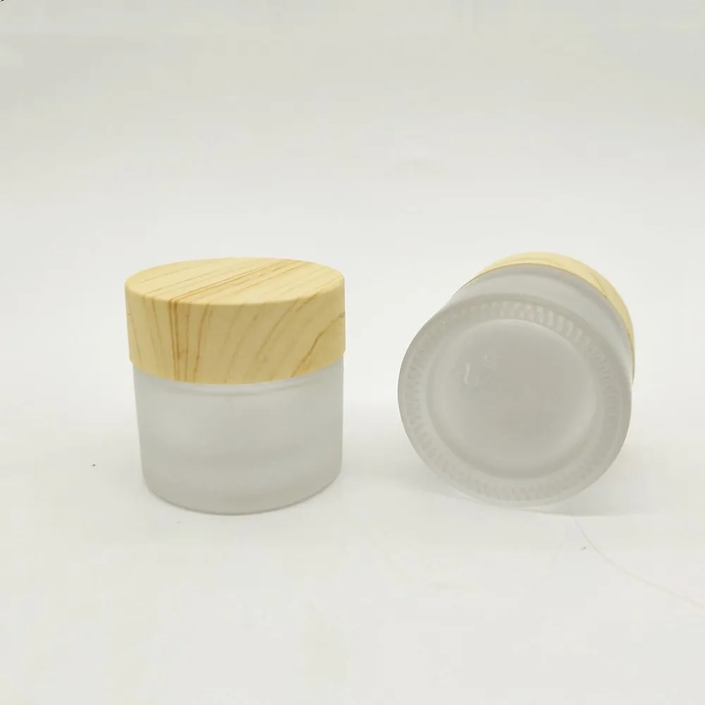 

FreeShip 12pcs 5ml Frosted Glass Cosmetic Cream Jar With plastic Cap Cosmetic Container Small Glass Jar Screw Plastic Cap