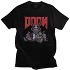 Футболка Doom Marauder мужская хлопковая, модная тенниска с круглым вырезом и коротким рукавом, приталенная рубашка для видеоигр, одежда для подарка
