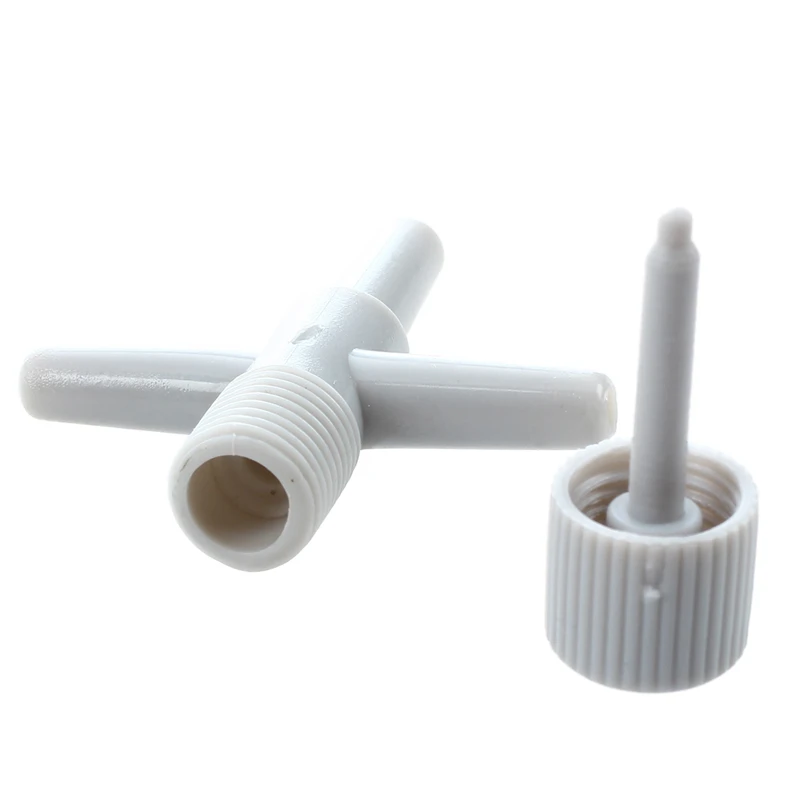

5 Pcs Fish Tank Gray Plastic Connect 3 Tubes Cross Air Control Valves Splitter