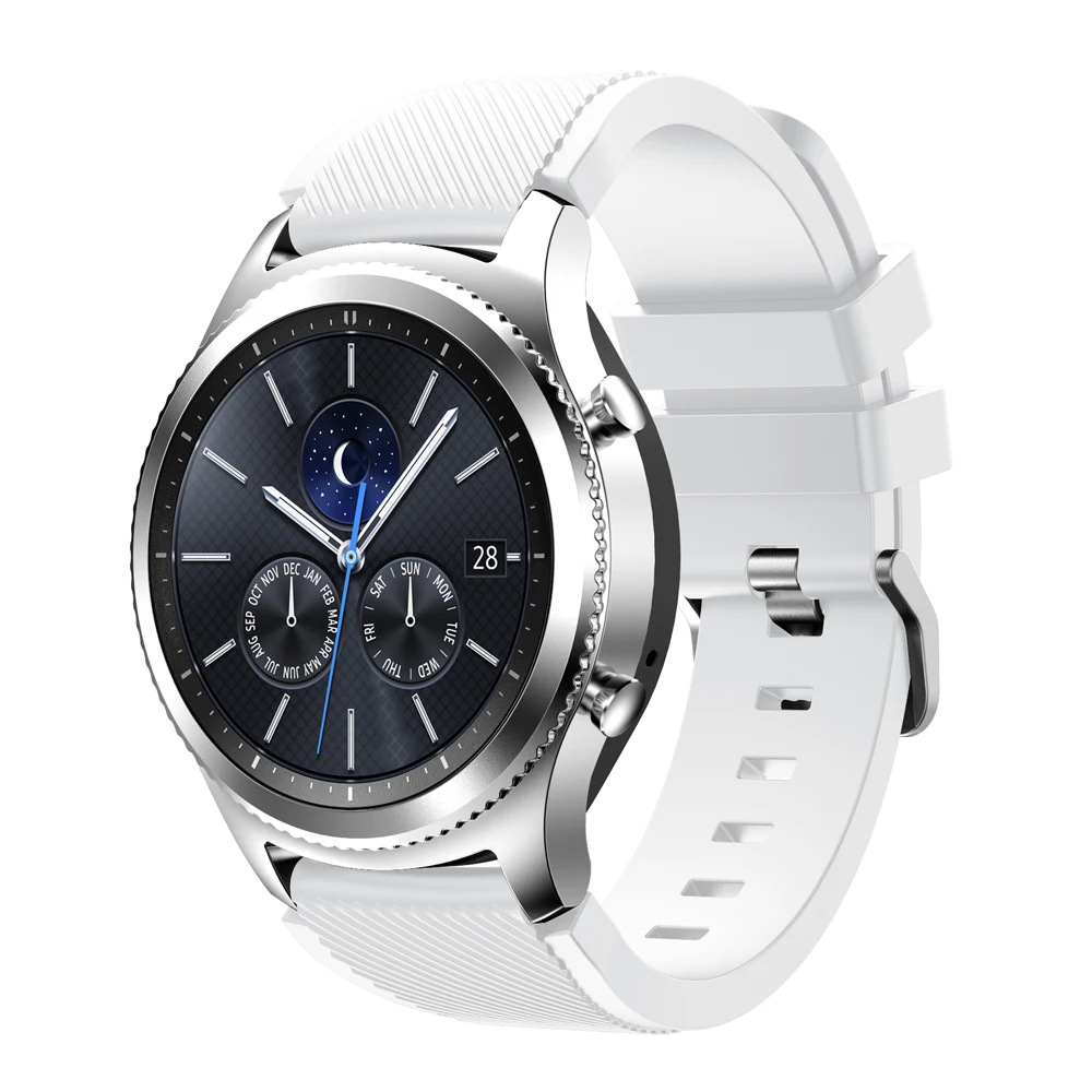 Gear S3 Frontier классический ремешок для часов 22 мм силиконовый спортивный заменитель Мужские t часы для мужчин wo мужские часы ремешок для samsung gear S3 браслет