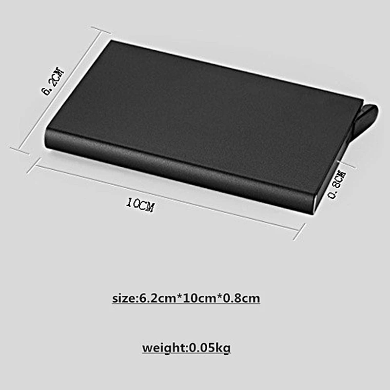

Your OWN Design DIY Brand Logo/Picture Custom Card Fully Automatic Men Anti Metal Credit Card Holder Wallet Women Aluminum Case