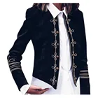 Женская мода Ретро стимпанк готическое военное пальто куртка Топ Кардиган Куртка Casaco куртка chaqueta Corina mujer