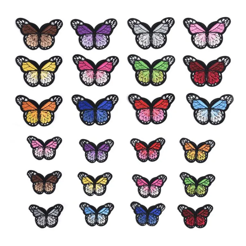 24 шт. вышитые наклейки для одежды|Заплатки| |
