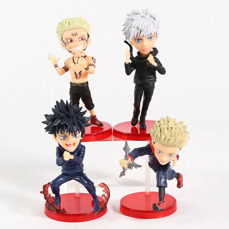 

7 см juютсу Kaisen Yuji Itadori Megumi Fushiguro Satoru Gojo Ryomen SukunaWorld сборные фигурки Brinquedos