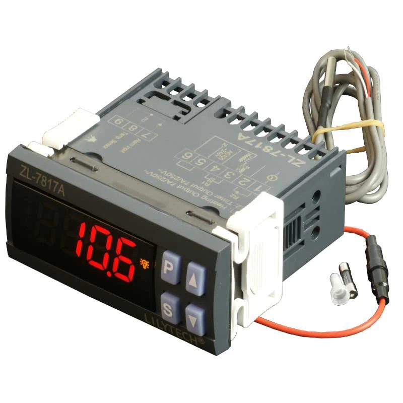 

LILYTECH ZL-7817A PID Temperature Controller Thermostat with Integrated SSR 100-240Vac Power Supply