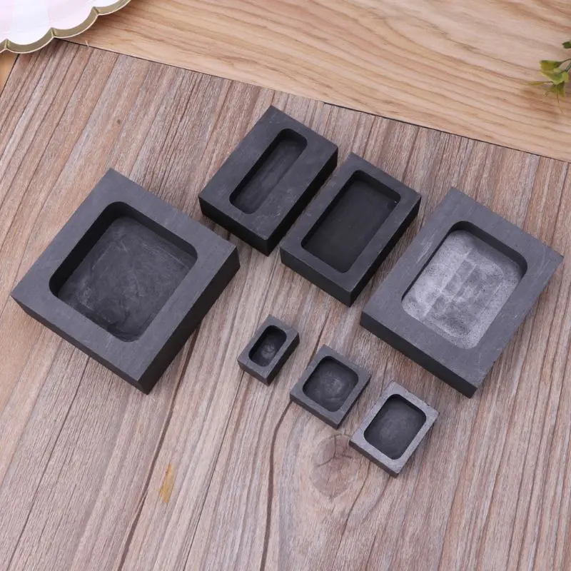 Графитовый слиток пресс-форма тигель для плавки золота серебра литье